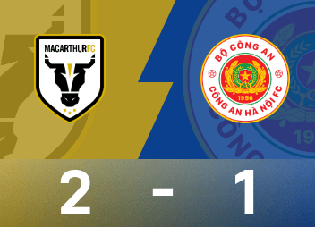 Rapport du match de deuxième niveau de la Ligue des Champions de l'AFC : Gerzan et Caceres ont marqué, MacArthur 2-1 Hanoï