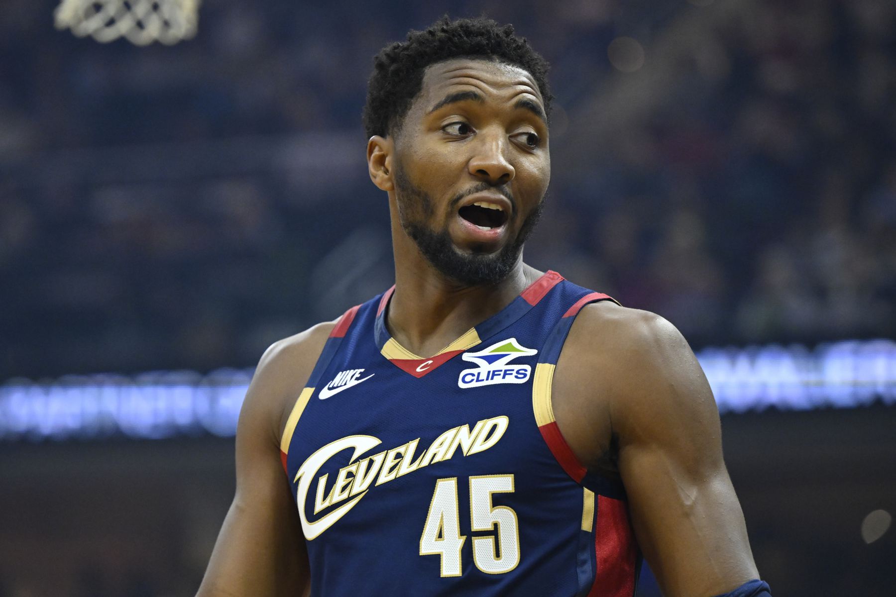 Mitchell a marqué plus de 45 points pour la cinquième fois de sa carrière chez les Cavaliers, à égalité avec Irving et au deuxième rang de l'histoire de l'équipe.